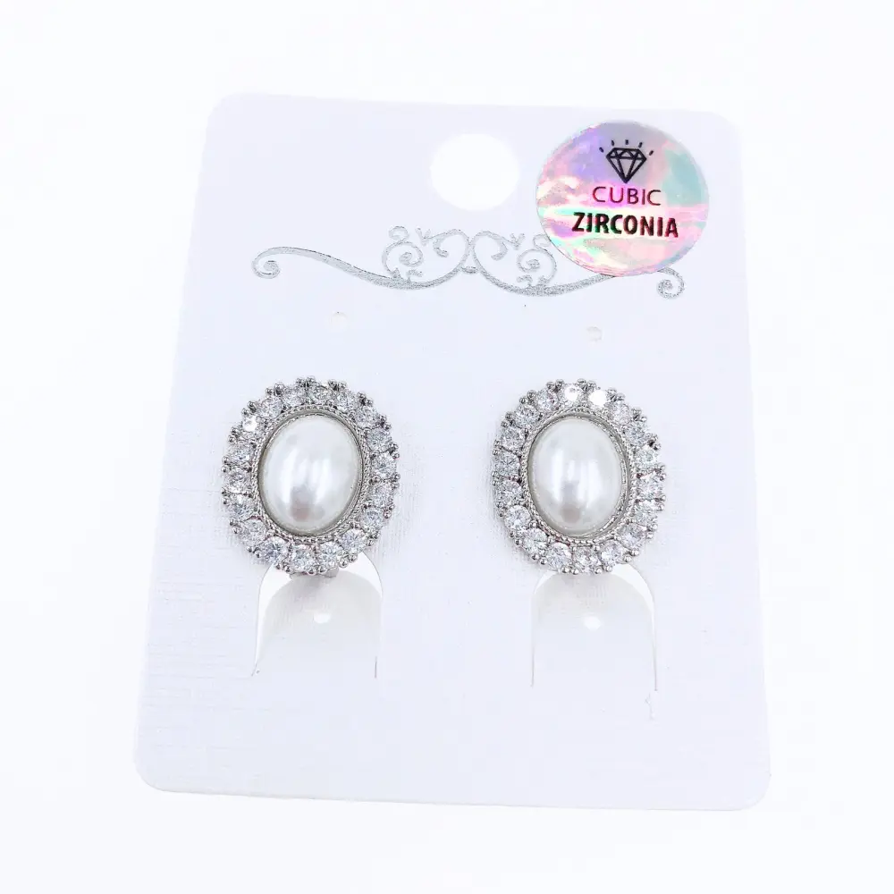 OMC-Perla Ovale 5084-Orecchini a Clip - OMC-Perla Ovale 5084-Orecchini a Clip