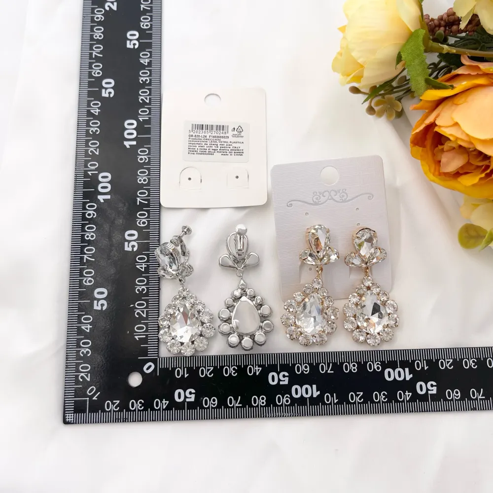 Goccia Pendente-Orecchini a Clip - OMK-520-L24