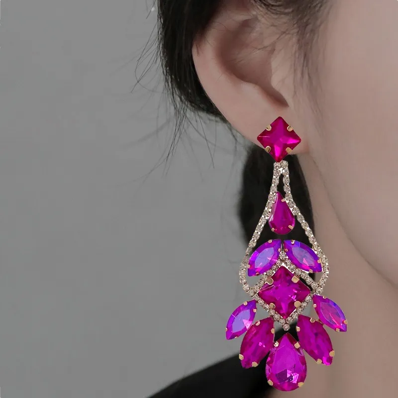 Chantelier-Orecchini Moda Vetro - OMM-159-21304-1