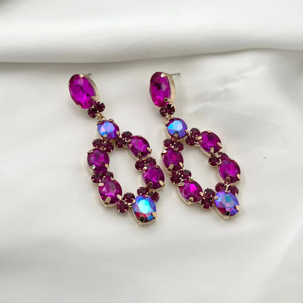 Cerchio Ovale-Orecchini Moda Vetro - OMM-159-22657