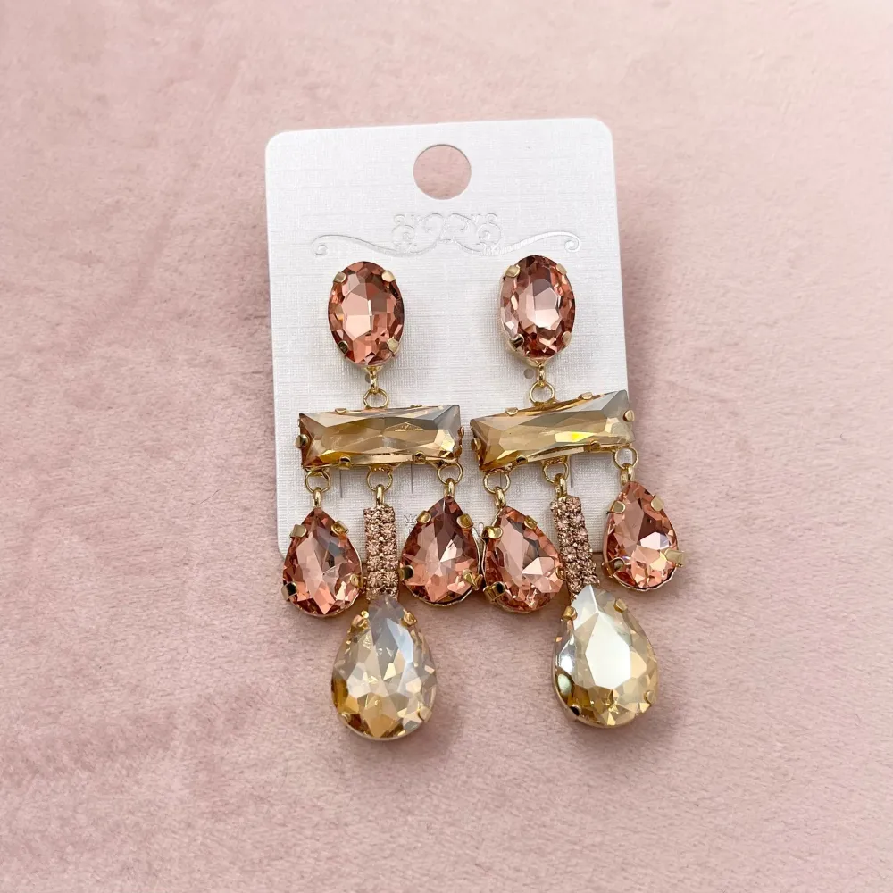 Fantasia -Orecchini Moda con Pietre Colorqte - OMM-381-209