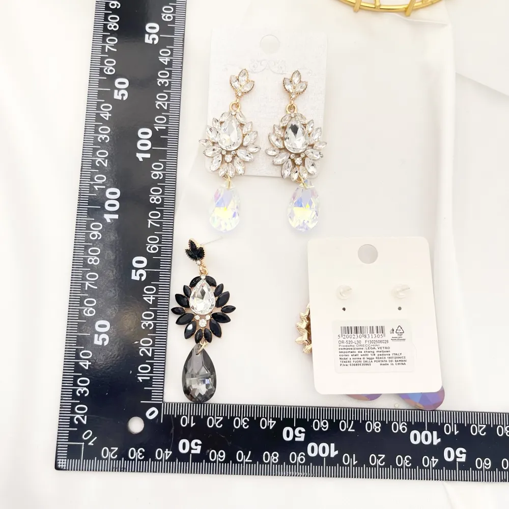 Fantasia-Orecchini Moda Vetro - OMM-520-L30