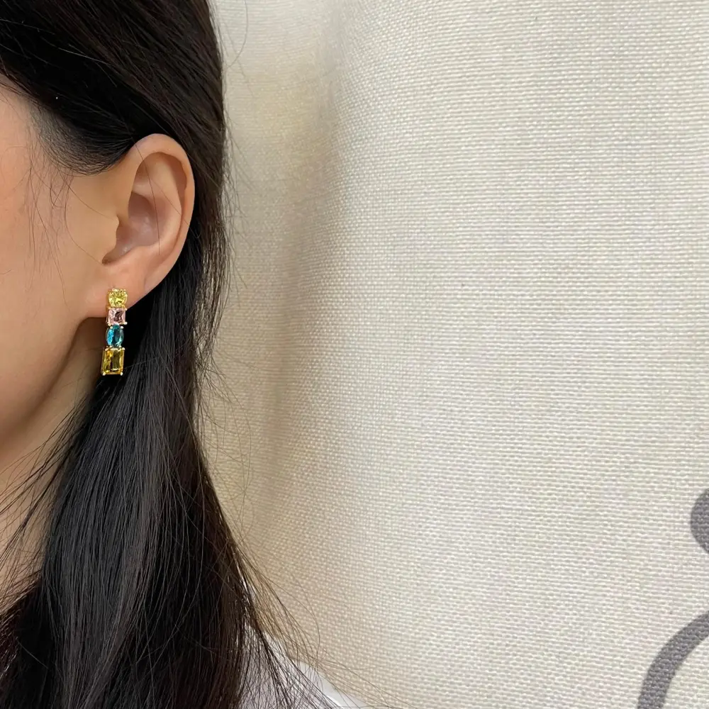 Lungo-Orecchini con Zirconia - OMZ-103-AA739E