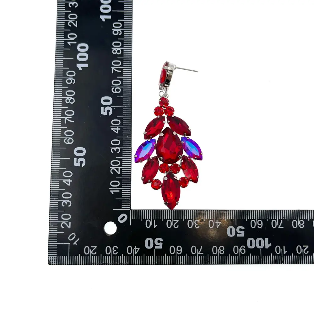 Chandelier-Orecchini con Pietre Colorate - OMZ-159-19680