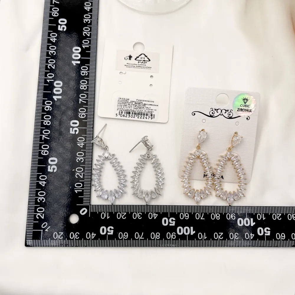 Goccia-Orecchini con Zirconia - OMZ-506-248