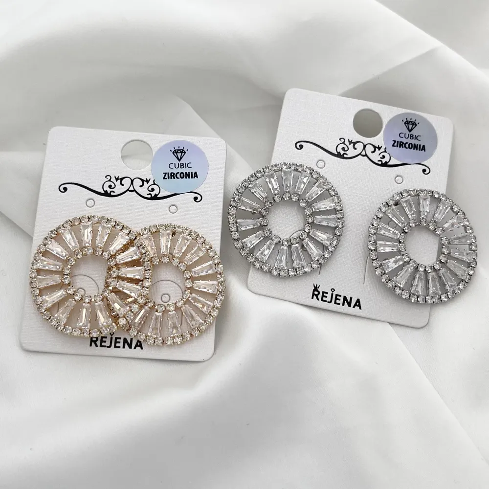 Tondo con Zirconia-Orecchini con Zirconia - OMZ-506-252