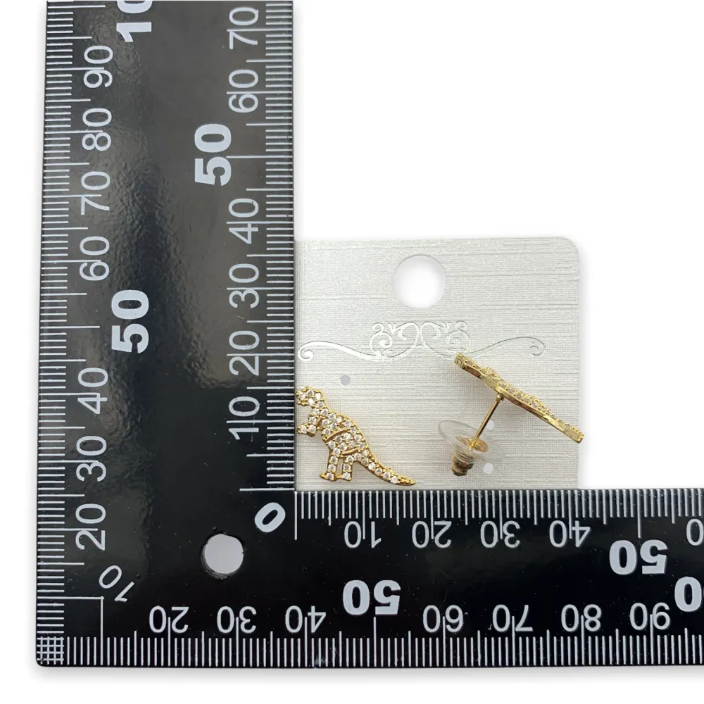 OMZ6111-Dinosauro- Orecchini a Lobo - OMZ6111-Dinosauro- Orecchini a Lobo