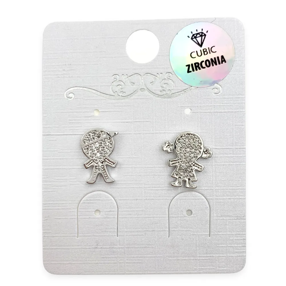 OMZ6123-Bimbo e Bimba- Orecchini a Lobo - OMZ6123-Bimbo e Bimba- Orecchini a Lobo