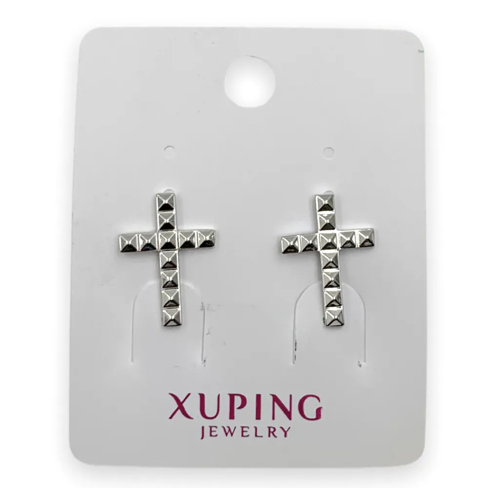 OMZ6218-Croce- Orecchini a Lobo - OMZ-6218