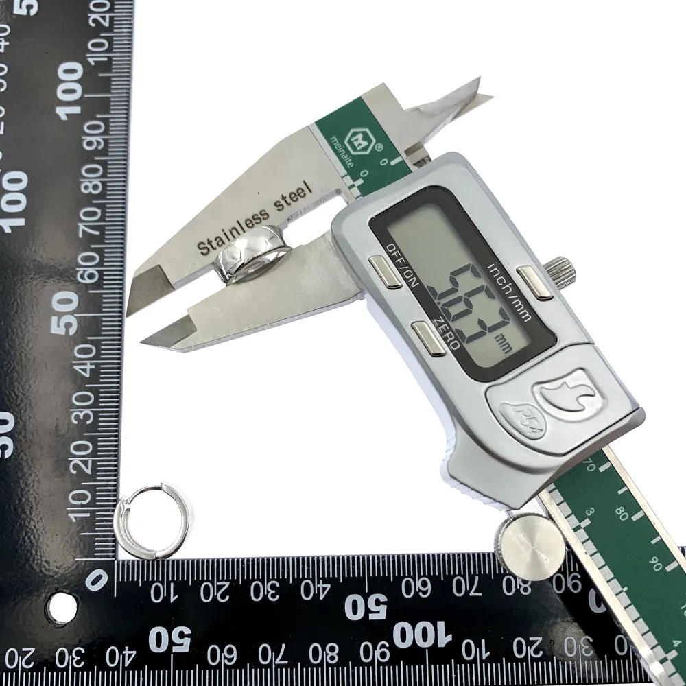 OMZ7266-Liscio 5x15mm - Orecchini a Cerchio - OMZ7266-Liscio 5x15mm - Orecchini a Cerchio