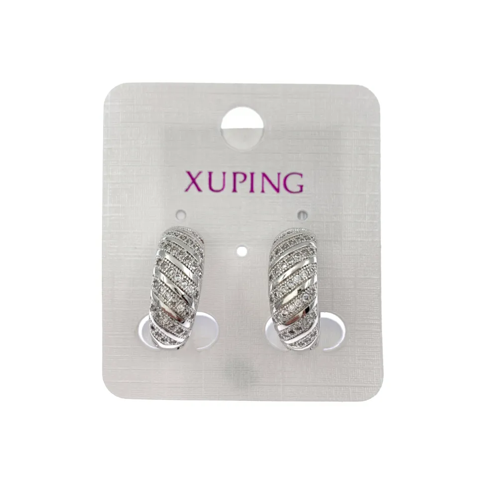 OMZ7275-Rigato 9x19mm - Orecchini a Cerchio - OMZ7275-Rigato 9x19mm - Orecchini a Cerchio