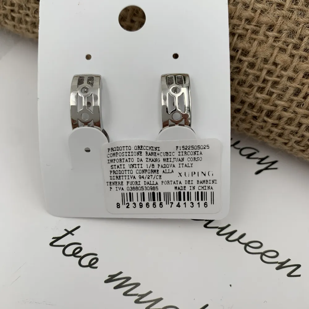 Cerchio Doppio Zirconia-Orecchini con Zirconia - OMZ-XP1316