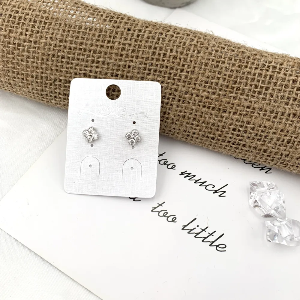 Quadrifoglio-Orecchini con Zirconia - OMZ-XP4538