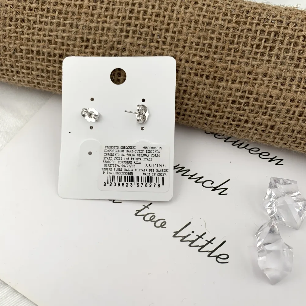 Cuore Fiocco-Orecchini con Zirconia - OMZ-XP5278