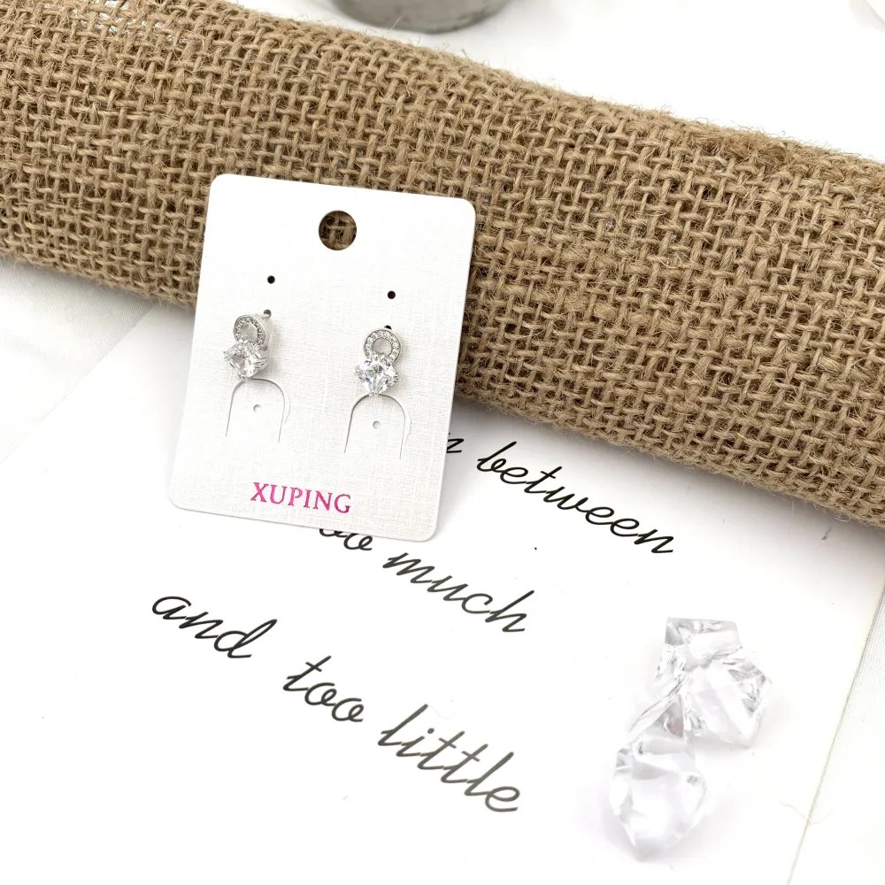 Quadrato-Orecchini con Zirconia - OMZ-XP5457