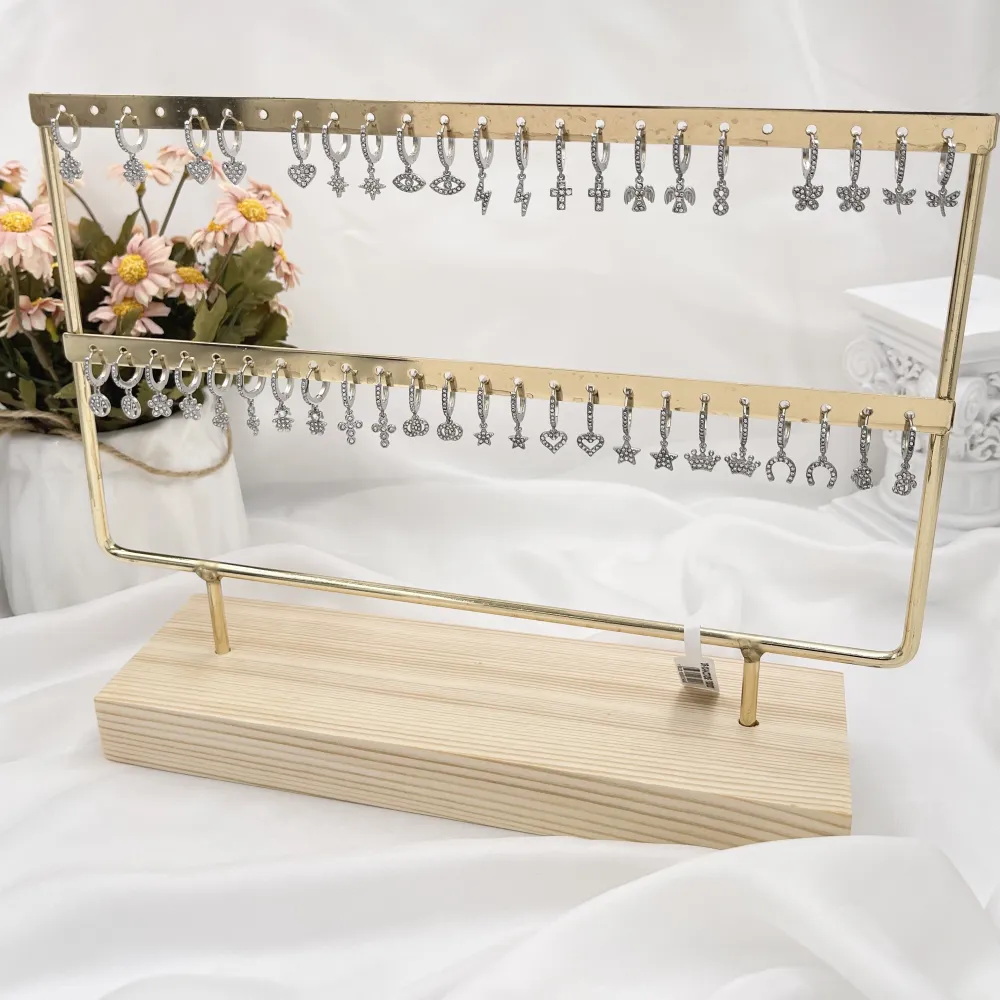 Mix Soggetti Pendenti-36paia orecchini in Acciaio - OPA-103-AA3273-3294E