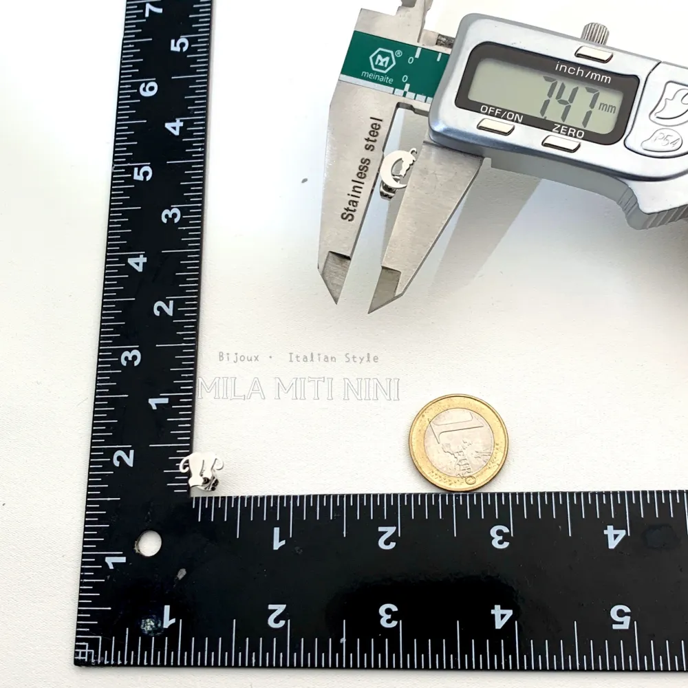 Gatto-12 Paia Orecchini in Acciaio - OPA413-825