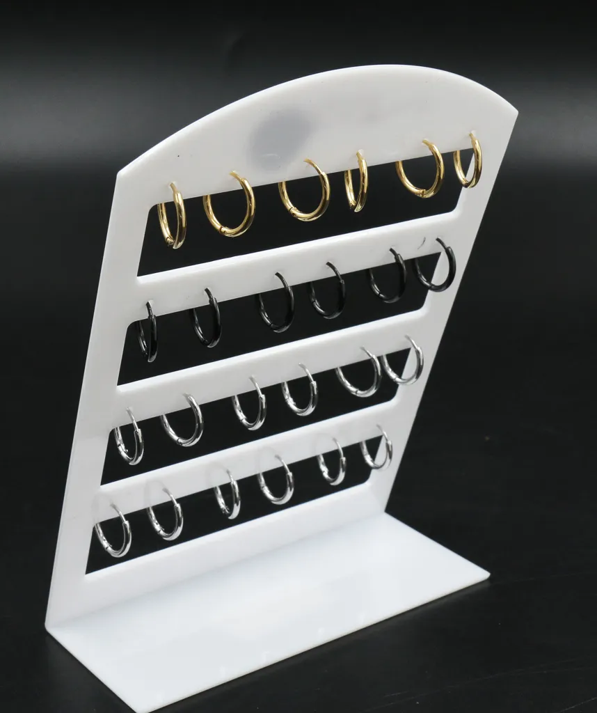 Orecchini a Cerchio in Acciaio  (Conf. da 12 paia) - OPA-450-254-Cerchio 1,6x10 - Orecchini (Conf.12 Paia)