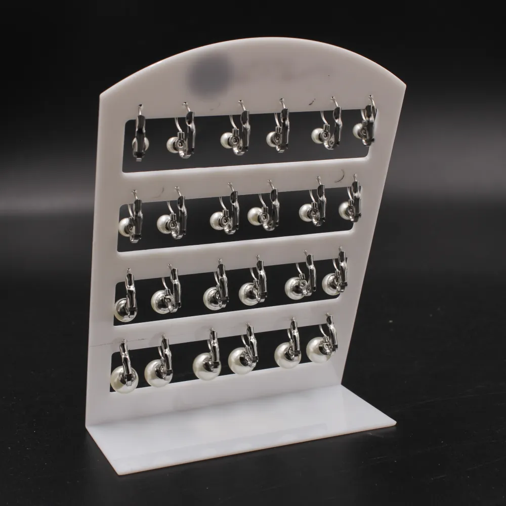 OPA-Perla Scalare 5025- 12 Paia Orecchini a monachella in Accia - OPA-Perla Scalare 5025- 12 Paia Orecchini a monachella in Accia