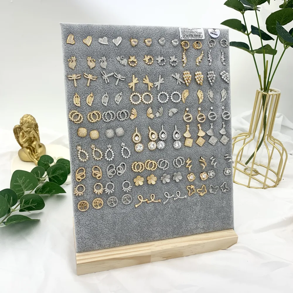 Mix Soggetti con Zirconia-60Paia Orecchini a Lobo con Zirconia - OPM-506-209