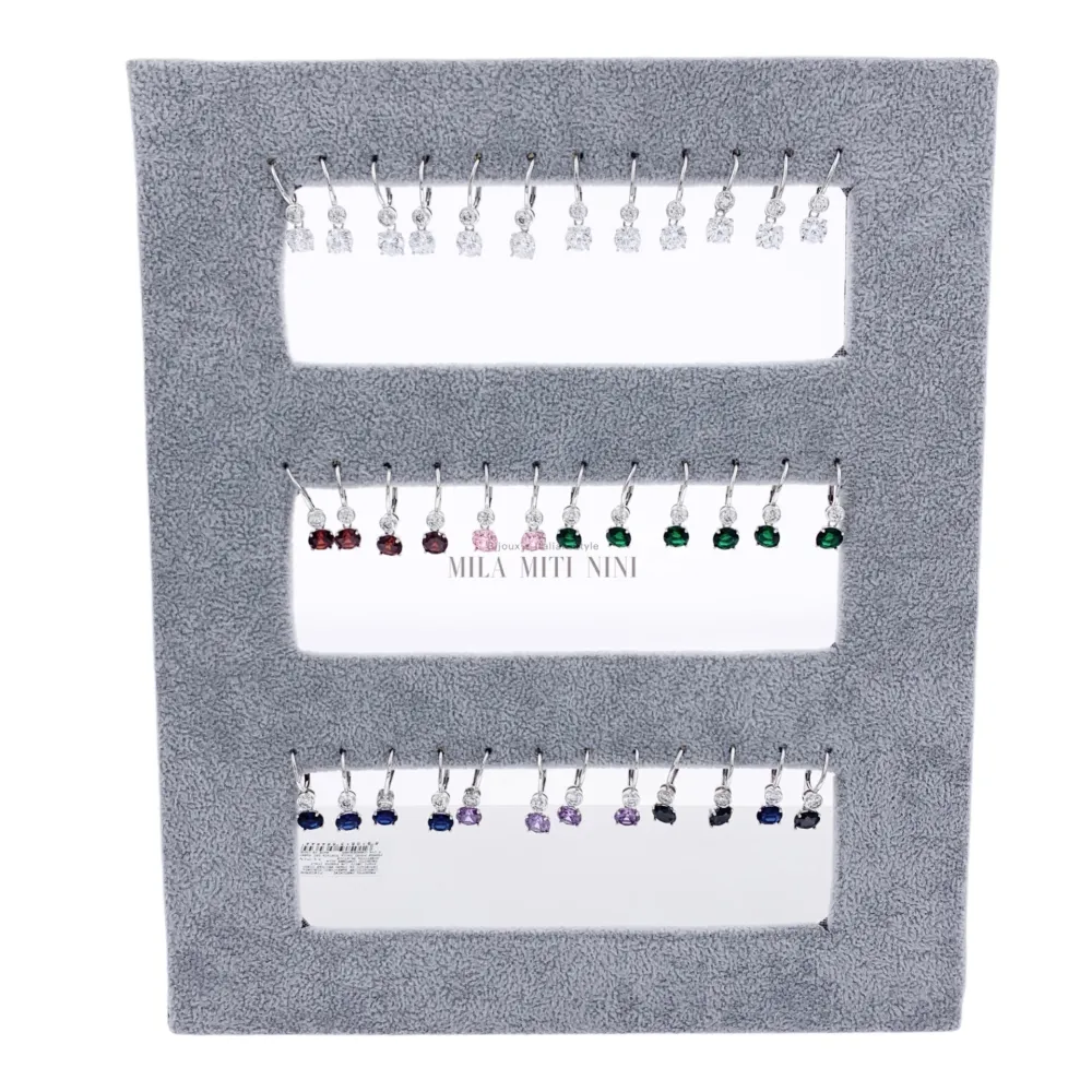 OPA7743-Punto Luce -18 Paia Orecchini a Monachella in Metallo + - OPM7743-Punto Luce -18 Paia Orecchini in Metallo