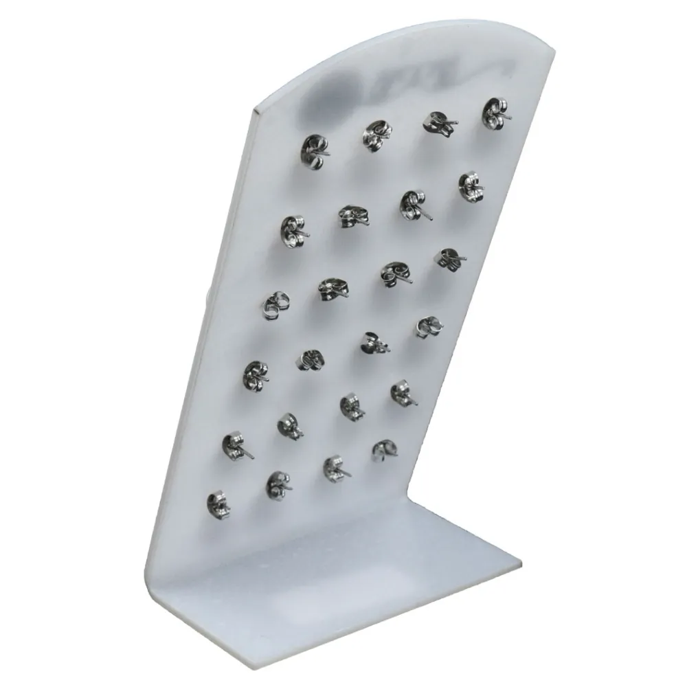 Orecchini a lobo in acciaio (Conf. da 12 paia) - Perla Conchiglia 9 mm - Orecchini (Conf. da 12 paia)