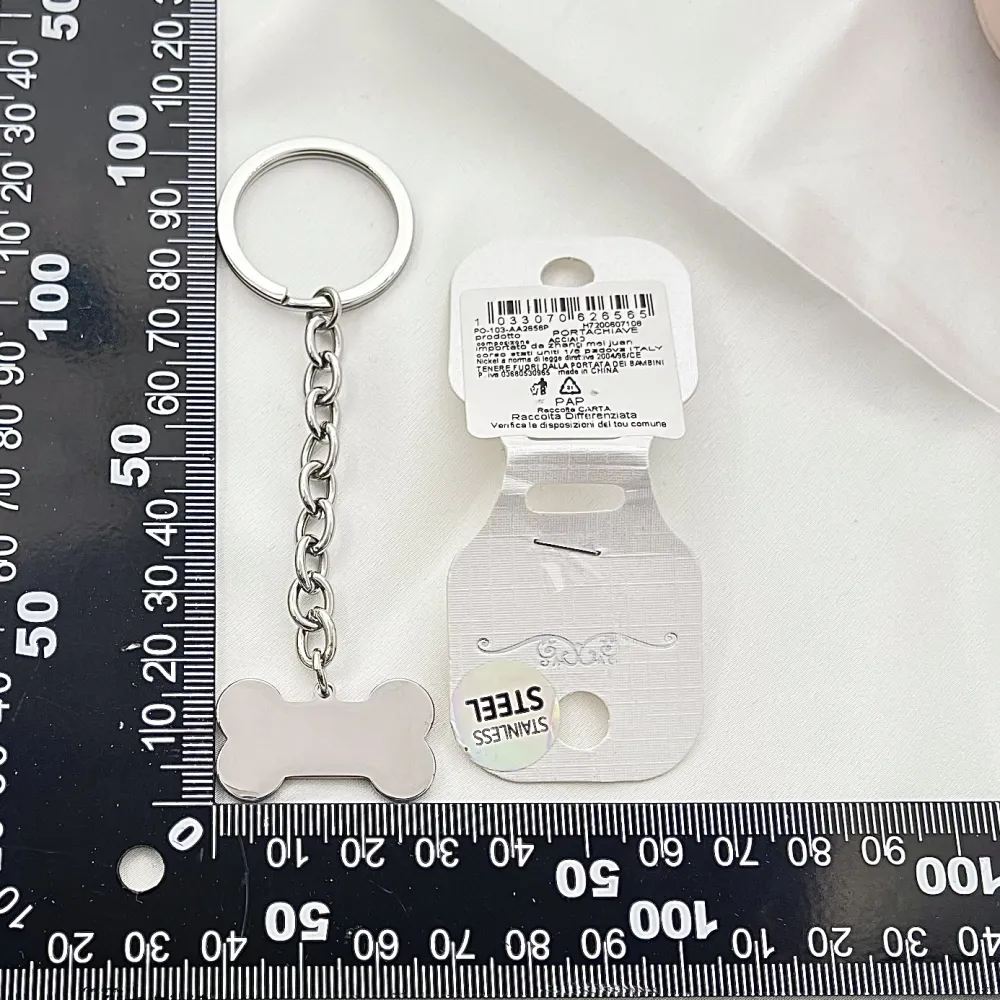 Osso -Portachiavi in Acciaio - PKA-103-AA2656P