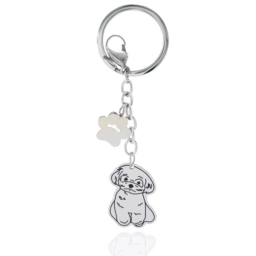 Cane - Portachiavi in Acciaio - PKA-413-088
