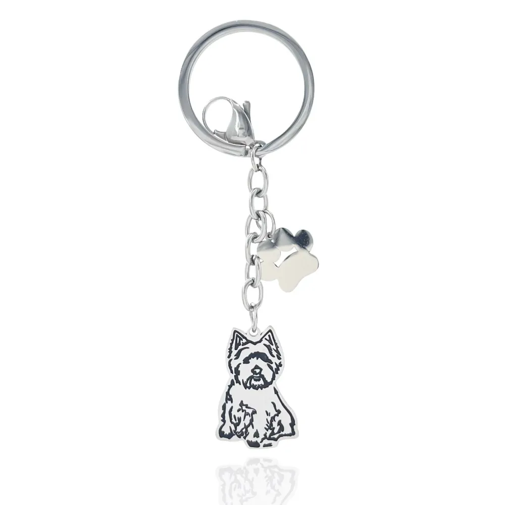 Cane - Portachiavi in Acciaio - PKA-413-091