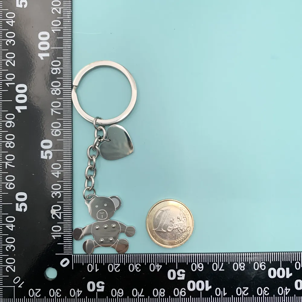 PKA74795-Orsetto- Portachiavi in Acciaio - PKA413-573