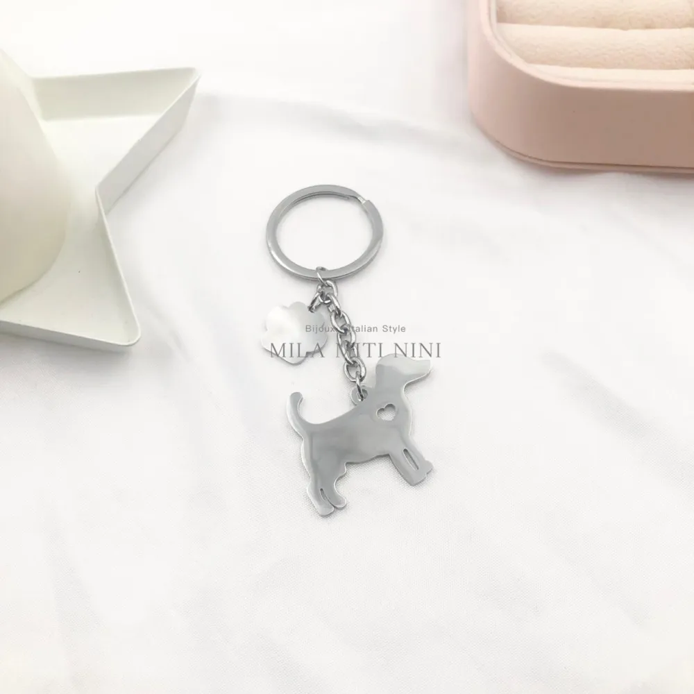 Cane - Portachiave in Acciaio - PKA-413-581