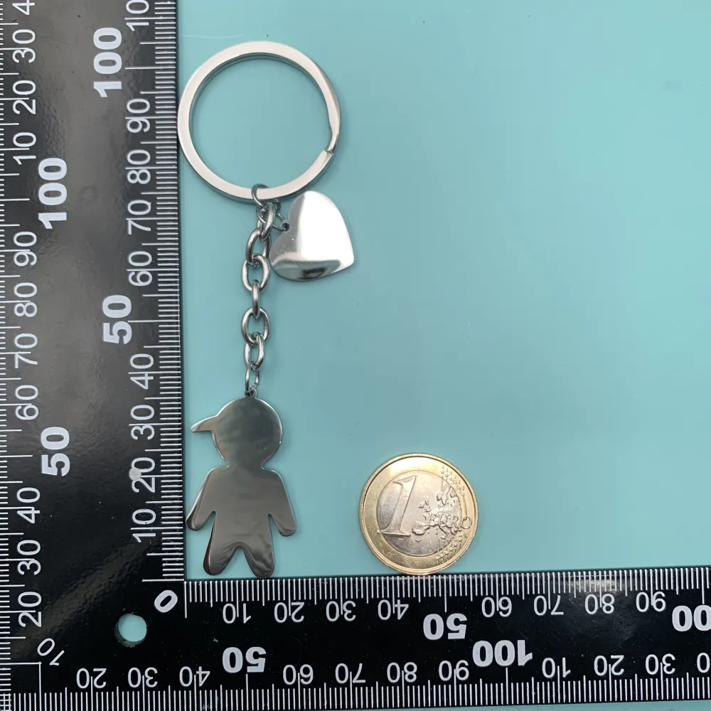 PKA74793-Bimbo- Portachiavi in Acciaio - PKA413-60