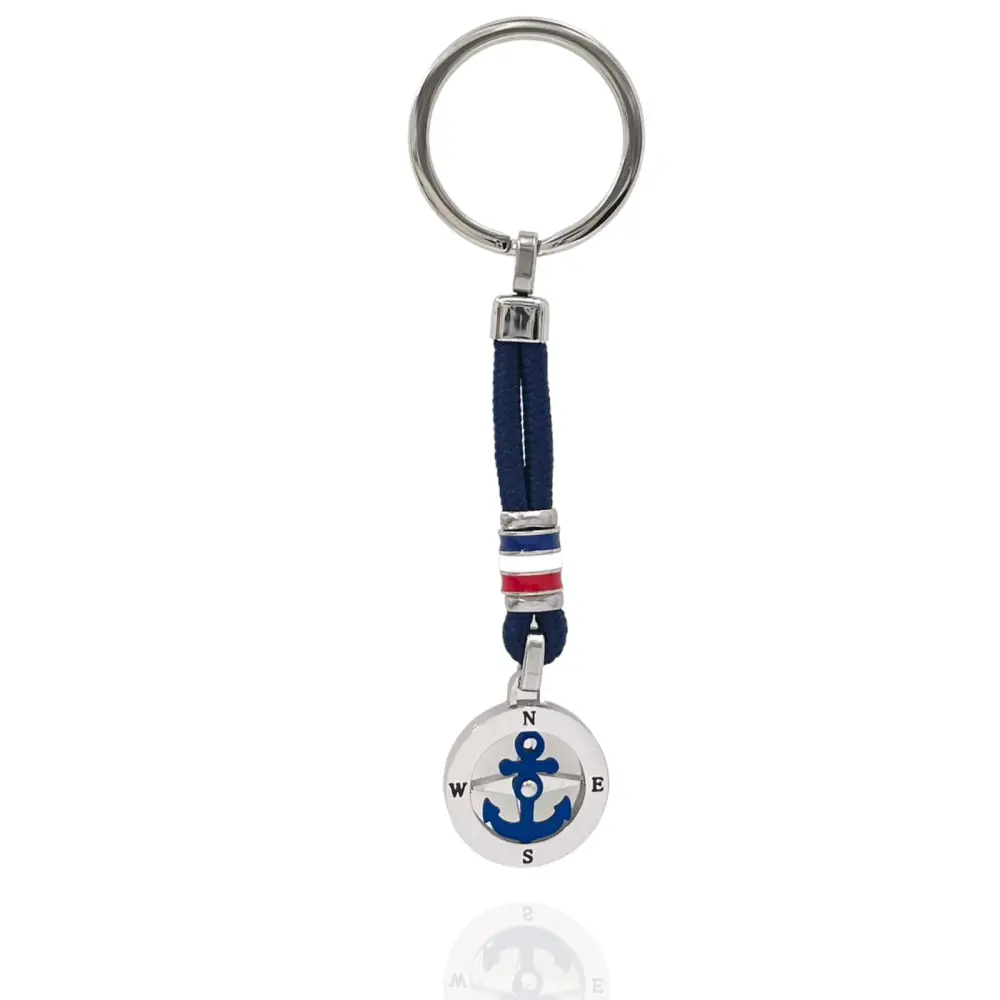 A'ncora-Portachiavi in Acciaio da Uomo - PKA-600-H148-149