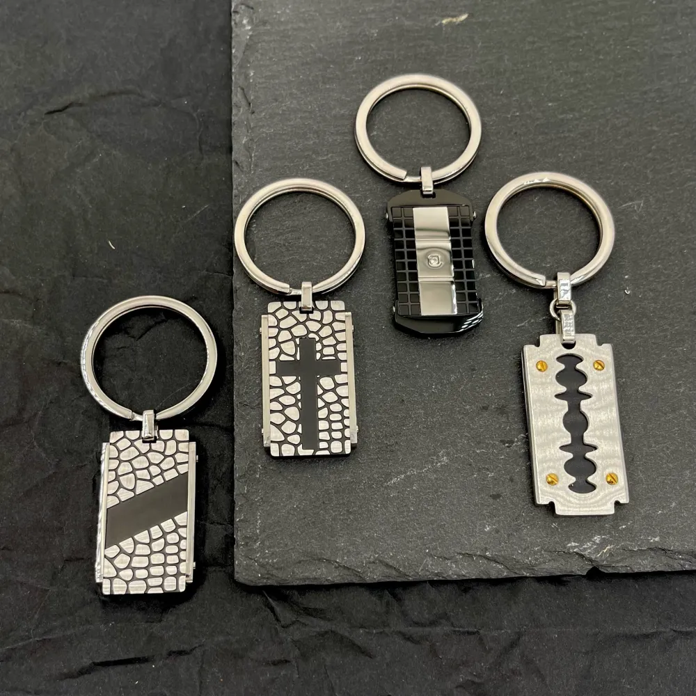 Placchetta-Portachiavi da Uomo in Acciaio - PKU-600-H286