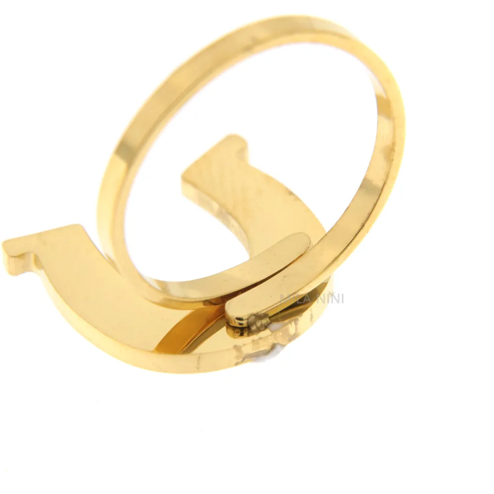 SAAR Zampa - Anello Regolabile Acciaio Strass - SAAR Zampa - Anello Regolabile Acciaio Strass 1112