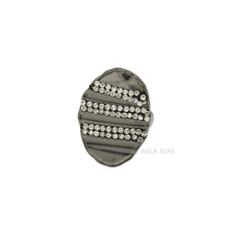 SAME Ovale Strass  Scatola 12pz - Anello Elastico 1268 - SAME Ovale Strass  Scatola 12pz - Anello Elastico 1268