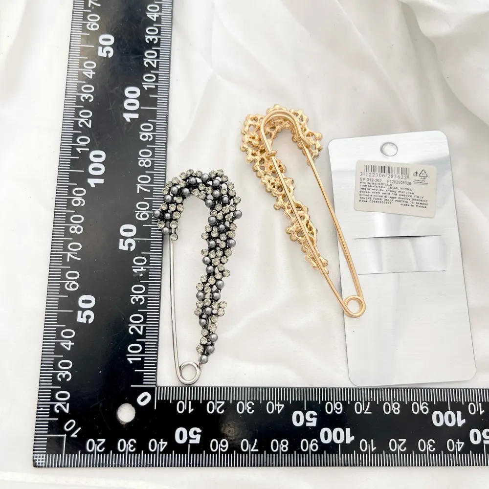 Perline e Strass-Spilla da Balia in Metallo - SPM-312-362