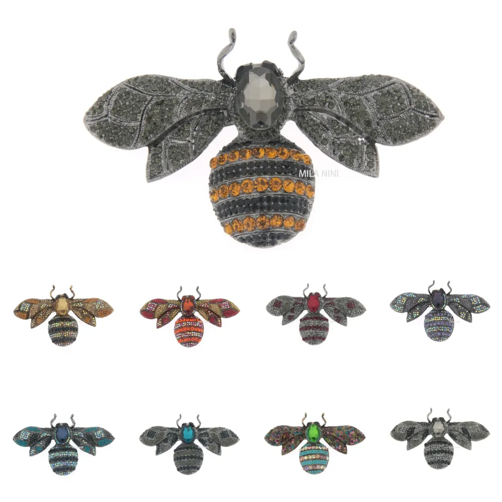 Spilla Grossa con Pietre Colorate - SPM-321-125 Ape Grande