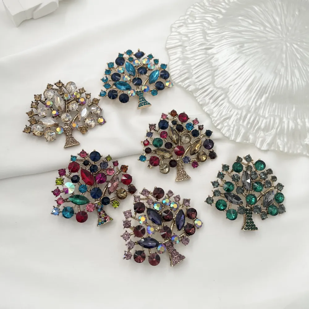 Albero della Vita-Spilla con Strass - SPM-321-232