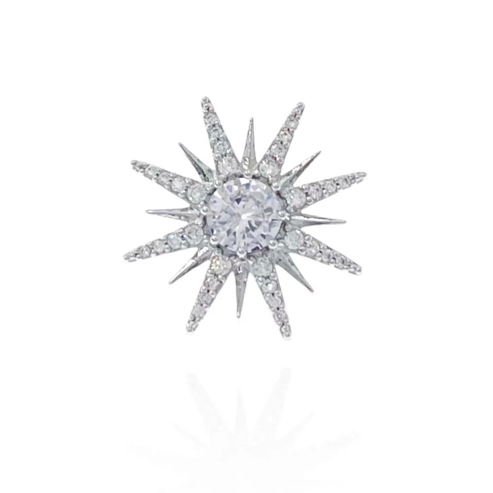 Croce Stella-Spilla Piccola con Zirconia - SPM-506-195