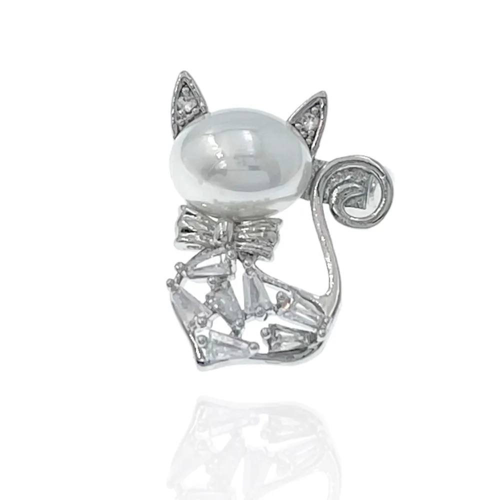 Gatto-Spilla Piccola con Zirconia - SPM-506-196