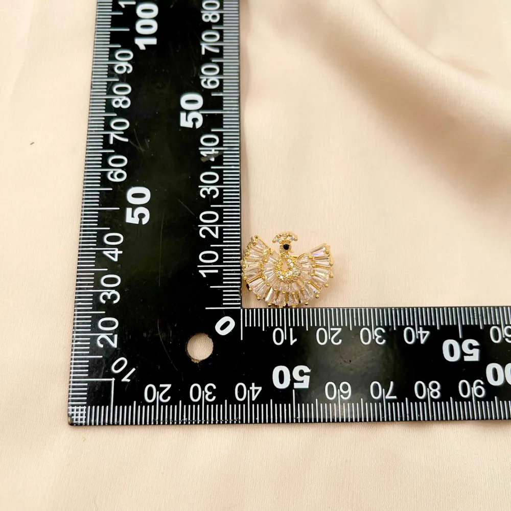 Pavone-Spilla Piccola con Zirconia - SPM-506-202