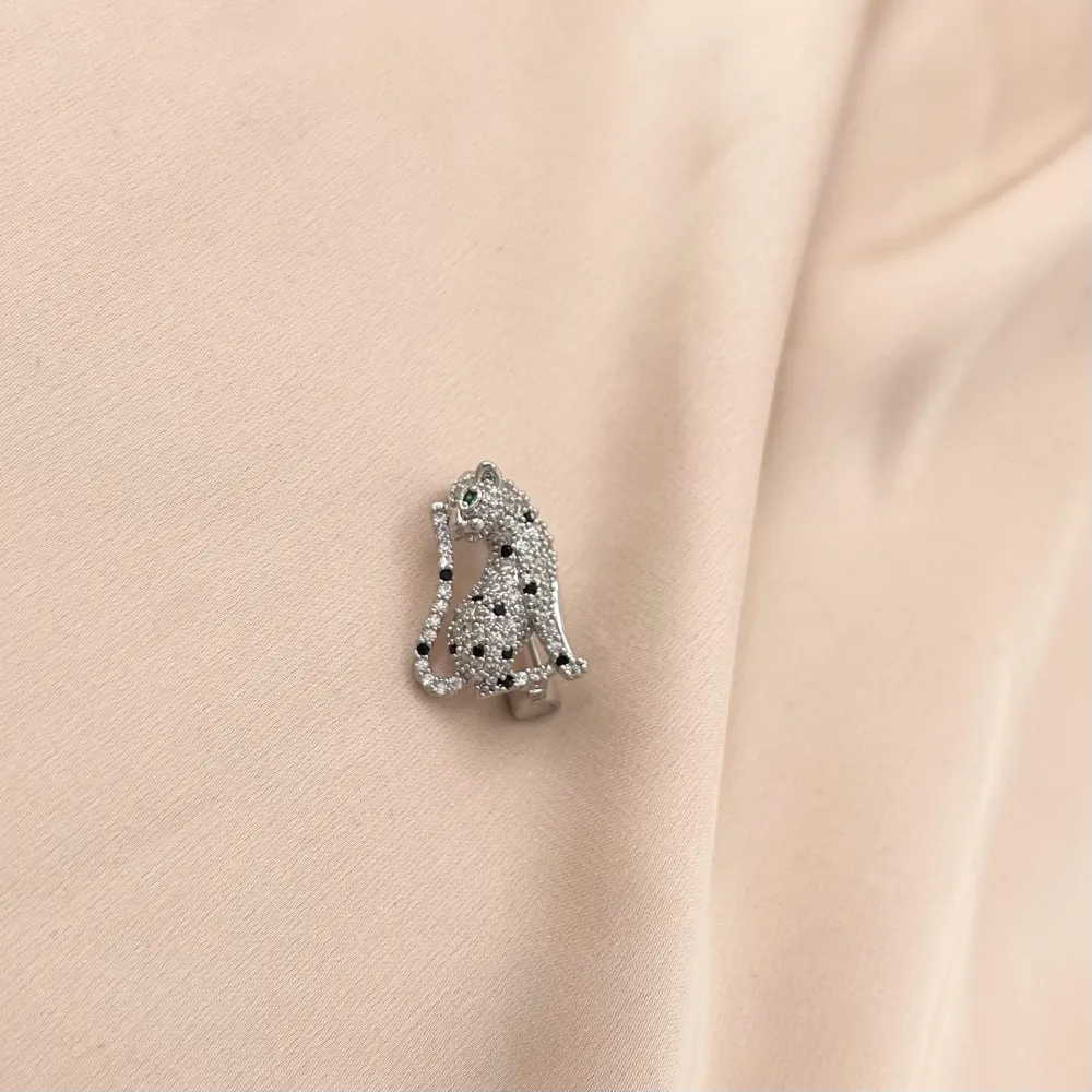 Pantera-Spilla Piccola con Zirconia - SPM-506-204 Pantera