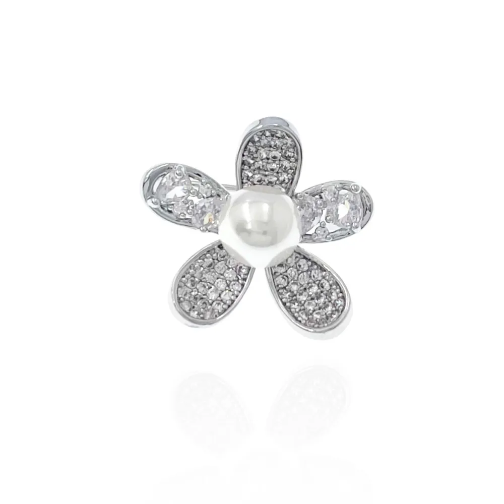 Fiore-Spilla Piccola con Zirconia - SPM-506-207