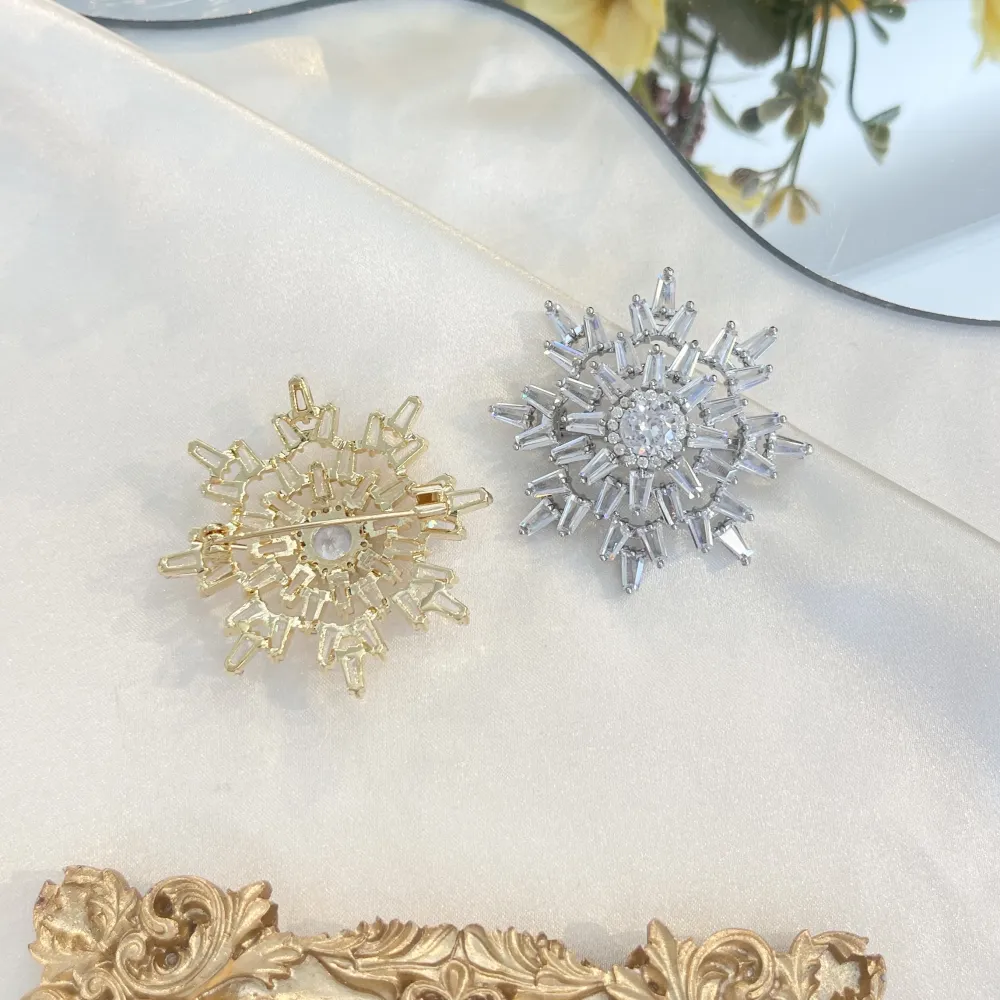 Fiocco di Neve-Spilla con Zirconia - SPM-506-287