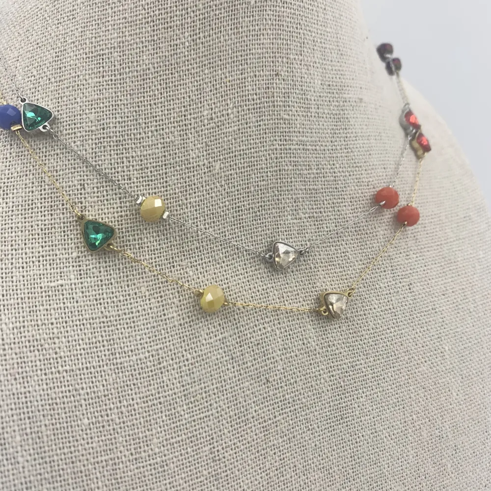 Triangolo e cristallo  Girocollo 5116 Collana Acciaio - Triangolo e cristallo  Girocollo 5116 Collana Acciaio