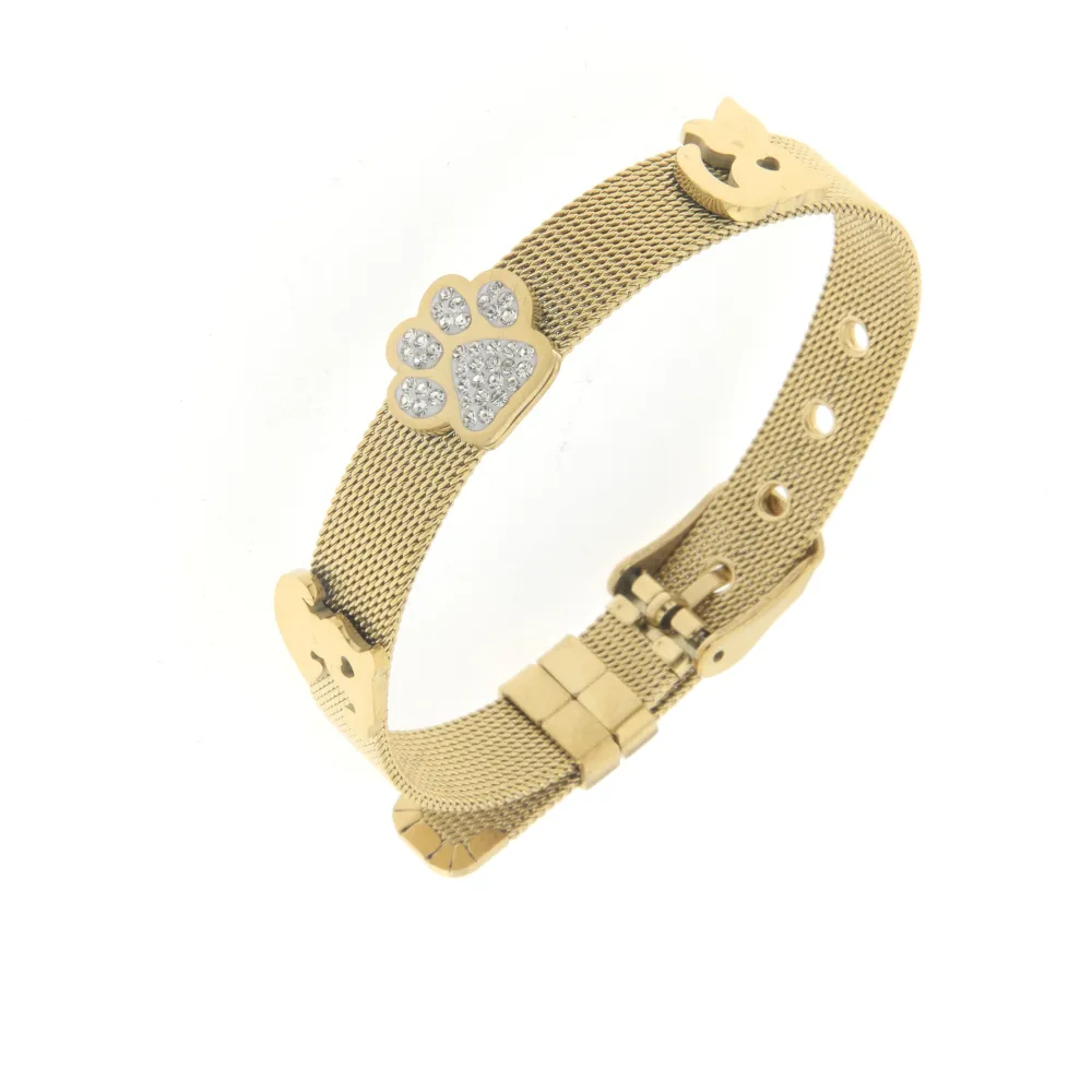 Bracciale da Donna In Acciaio - Zampa -Bracciale Cinturino Orologio