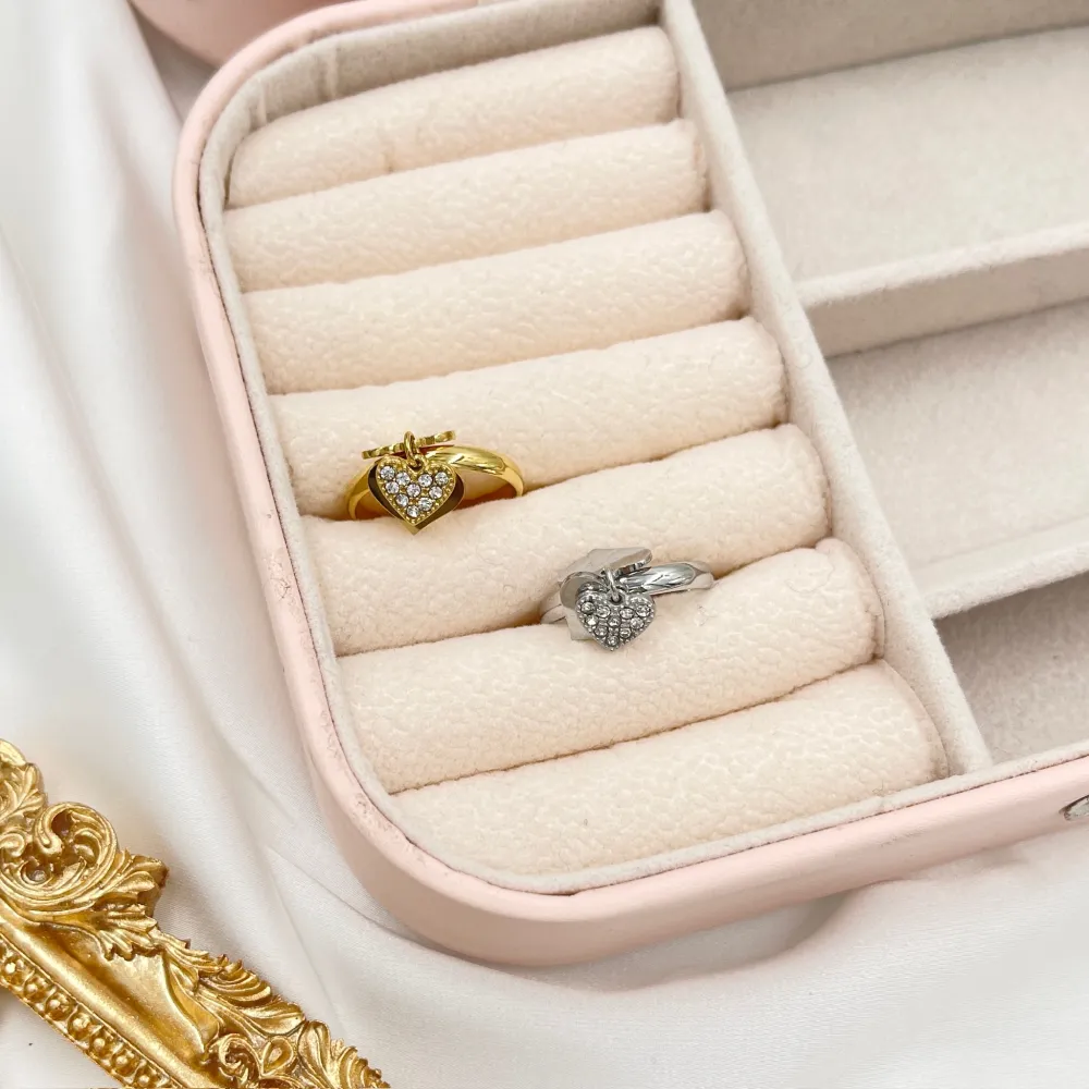 Tre Cuori-Anello Regolabile in Acciaio - AAR-103-AA2450R