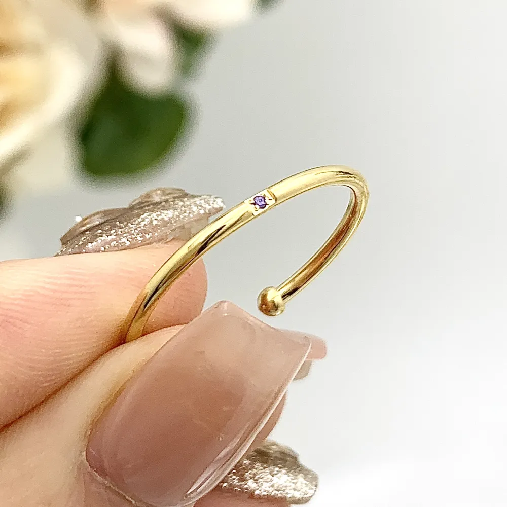 Punto Luce Zirconia-60Pz Anelli Regolabili in Acciaio - AAR-103-AA2488R