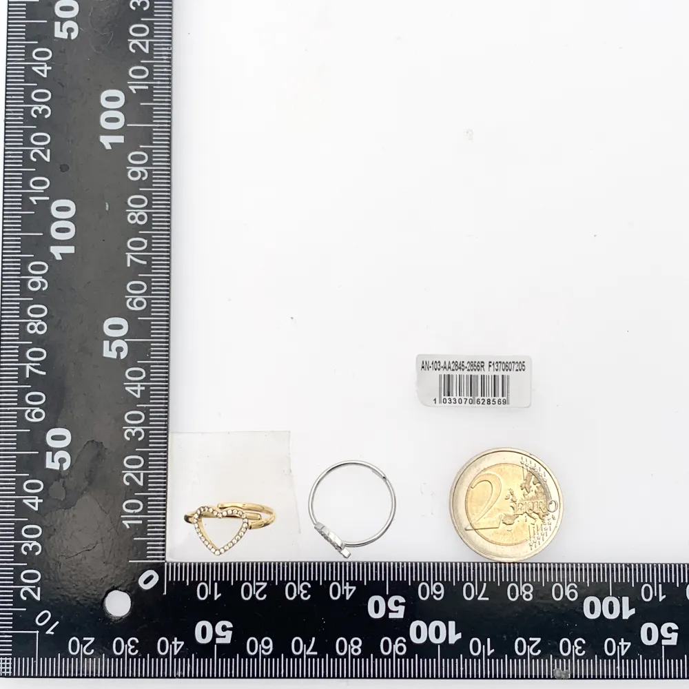 Mix Soggetti con Zirconia-36Pz Anelli Regolabili in Acciaio - AAR-103-AA2845-2856R